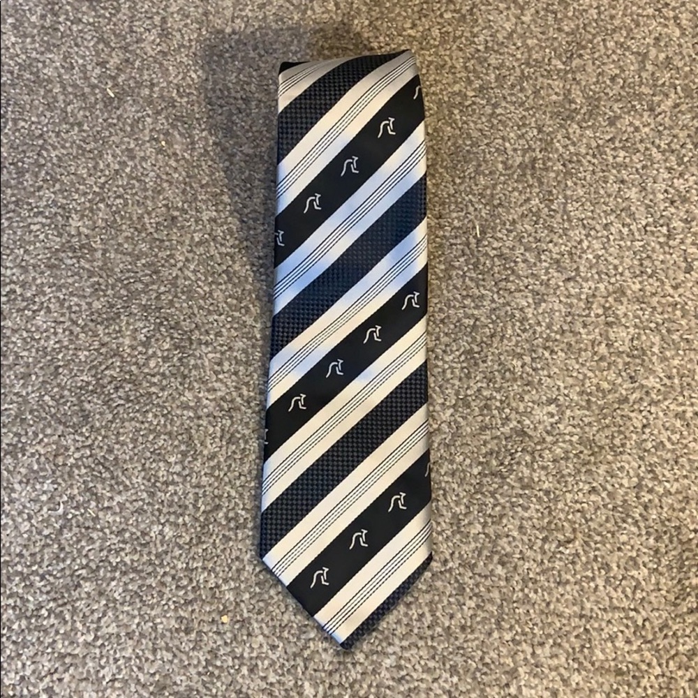 Austico Apparel Black and White Kangaroo Tie